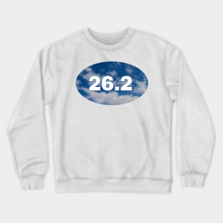 26 2 Marathon with a Blue Sky Crewneck Sweatshirt